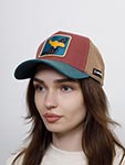 Бейсболка CAPSLAB арт. CL/LOO8/1/CT/DAF3 Looney Tunes Daffy Duck (бордовый / бирюзовый)